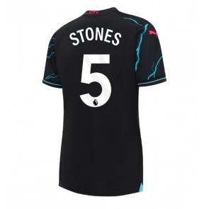 Manchester City John Stones #5 Koszulka Trzecich Kobiety 2023-24 Krótki Rękaw